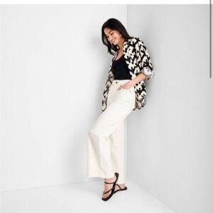 Women's High-Rise Raw Edge Ecru Jeans - Future Collective with Jenny K. Lopez 10